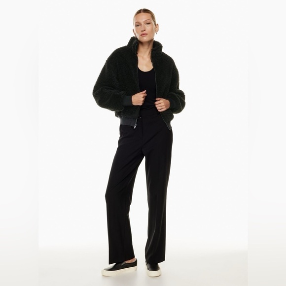 Aritzia Black Fleece Jacket - Picture 3 of 12
